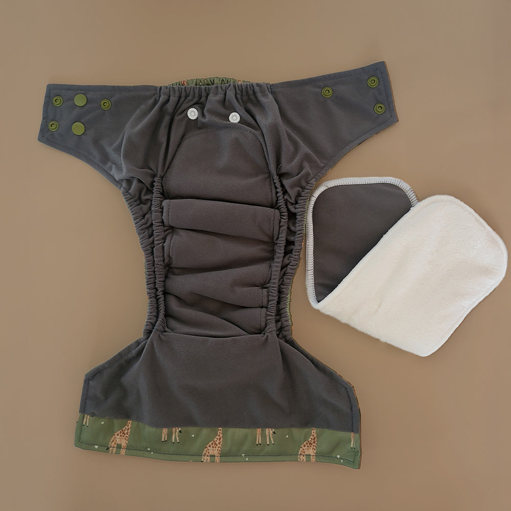 All-in-one (AIO) Diapers