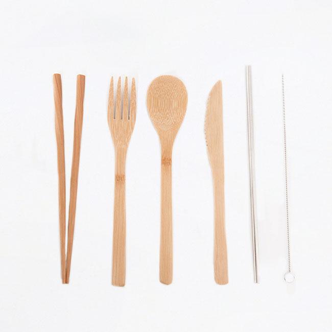 Ensemble d’ustensiles en bambou