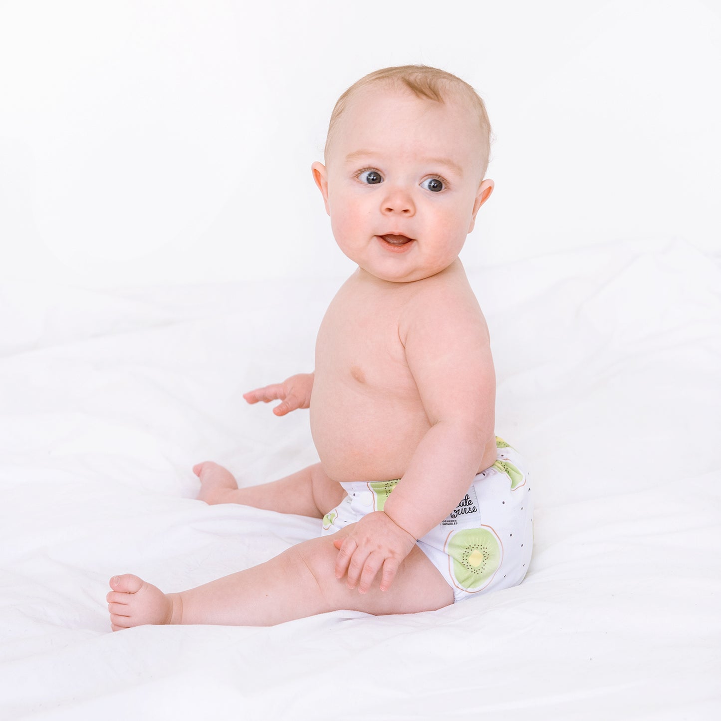 Couche à poche Bébé de Mai Bouton-pression